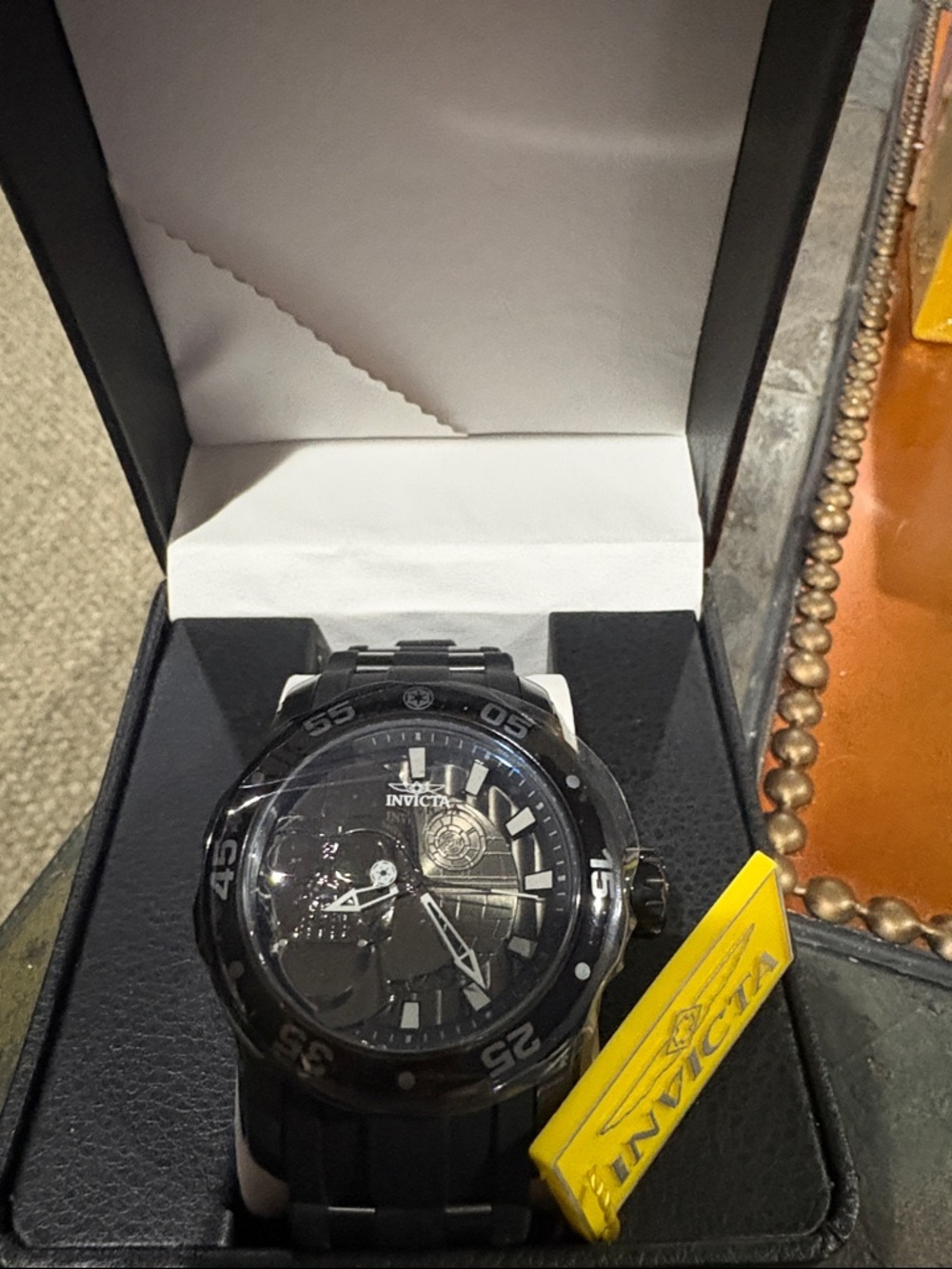 Invicta Black Sports WATCH WITH DARTH VADER DIAL NWTWB. Collector’s edition